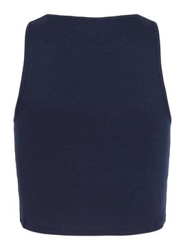 Top Vila Felia Azul Marinho para Mulher