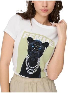 T-Shirt Only Vibe Verde para Mulher
