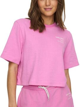 T-Shirt Only Sasja Rosa para Mulher