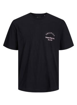 T-Shirt Jack & Jones Scape Preto para Homem