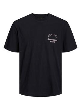 T-Shirt Jack & Jones Scape Preto para Homem