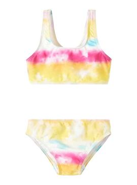 Bikini Name It Zambra Tingido Branco para Menina