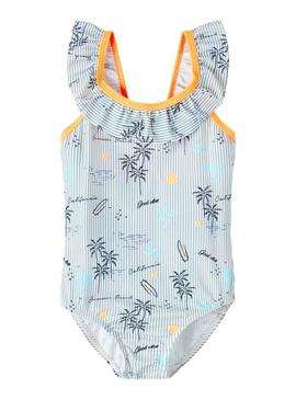 Swimsuit Name It Zerta Azul Azul Marinho para Menina