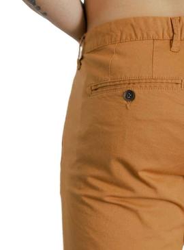 Bermuda Klout Chino Basica Ocre para Homem