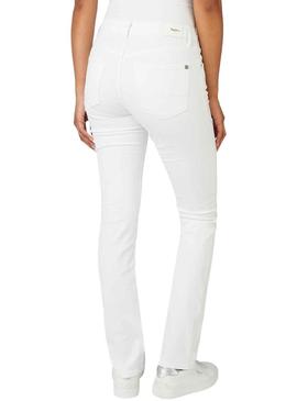 Calças Jeans Pepe Jeans Grace Branco Mulher