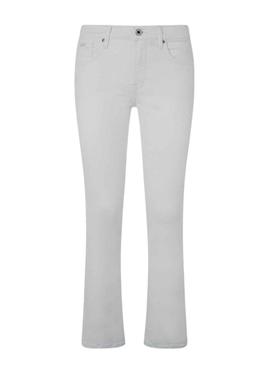 Calças Jeans Pepe Jeans Grace Branco Mulher