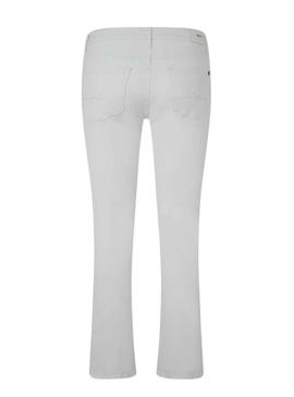 Calças Jeans Pepe Jeans Grace Branco Mulher