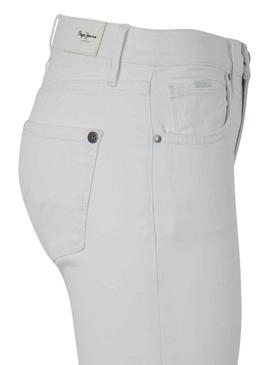 Calças Jeans Pepe Jeans Grace Branco Mulher