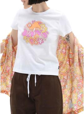 T-Shirt Vans Resort Branco para Mulher