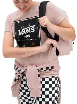 T-Shirt Vans Micro Disty Rosa para Mulher