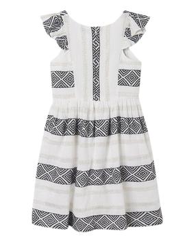 Vestido Mayoral Jacquard Lurex Branco para Menina