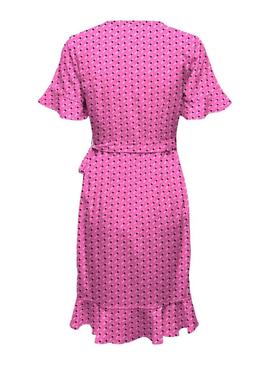 Vestido Only Olivia Rosa para Mulher