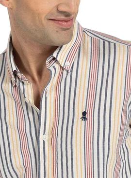 Camisa El Pulpo Oaxaca Bege para Homem