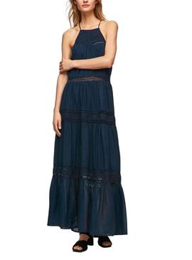 Vestido Pepe Jeans Pipra Azul Marinho para Mulher