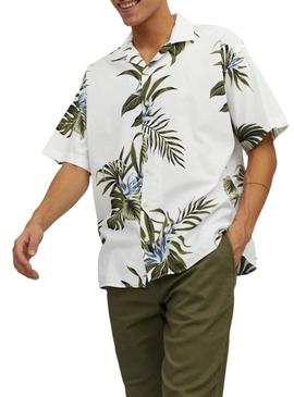 Camisa Jack & Jones Tropic Branco para Homem