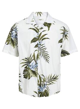 Camisa Jack & Jones Tropic Branco para Homem