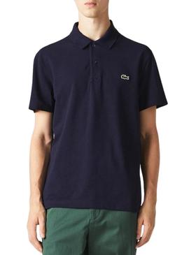 Polo Lacoste Bord Azul Marinho para Homem