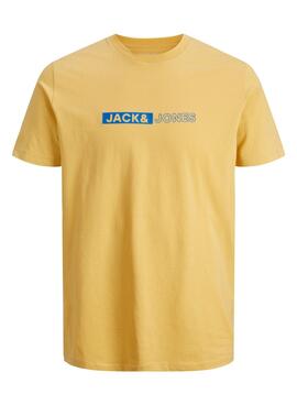 T-Shirt Jack & Jones Neo Amarelo para Homem