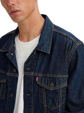 Casaca Denim Levis Rockridge Azul Marinho Homem