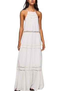 Vestido Pepe Jeans Pipra Branco para Mulher