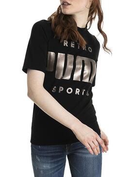T-Shirt Puma Retro Black para mulheres