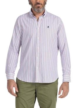 Camisa El Pulpo Cor Stripe Branco para Homem