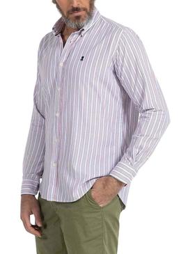 Camisa El Pulpo Cor Stripe Branco para Homem