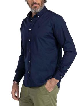 Camisa El Pulpo Popelin Azul Azul Marinho para Homem