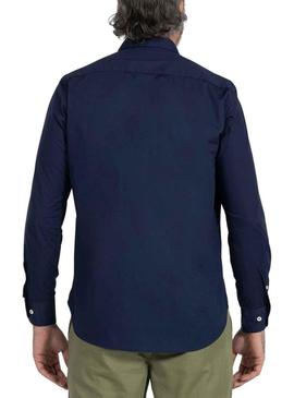 Camisa El Pulpo Popelin Azul Azul Marinho para Homem