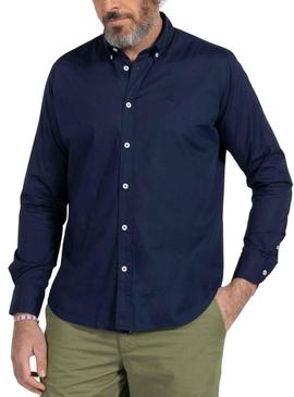 Camisa El Pulpo Popelin Azul Azul Marinho para Homem