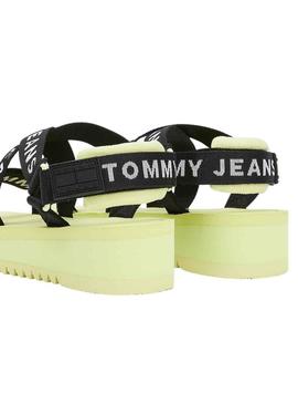 Sandálias Tommy Jeans Logo Amarelo para Mulher