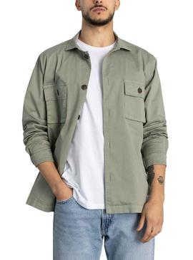 Overshirt Klout Safari Verde para Homem