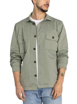 Overshirt Klout Safari Verde para Homem