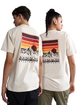 T-Shirt Napapijri Bolivar Beige Mulher e Homem