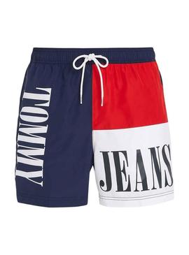 Swimsuit Tommy Jeans Archive Colorblock para Homem