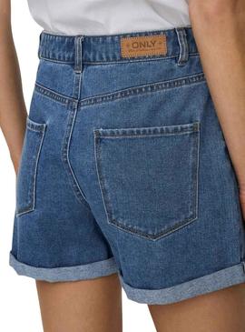 Short Only Vega Mon Denim Azul Medio para Mulher