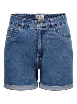 Short Only Vega Mon Denim Azul Medio para Mulher