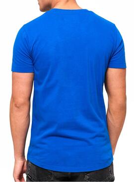 T-Shirt Superdry Basic Lite Azul Elétrico Homem 