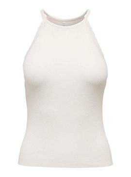 Top Only Gemma Halter Bege para Mulher