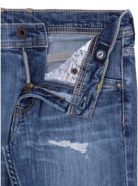 Bermuda Pepe Jeans Cashed Repair Azul Menino