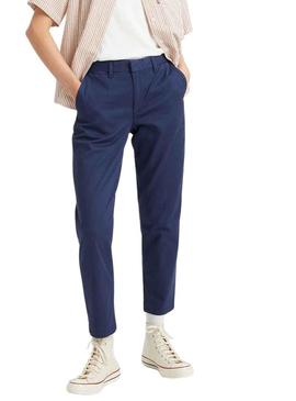 Calças Levis Essential Chino Azul Marinho para Mulher