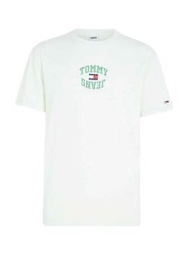 T-Shirt Tommy Jeans Arched Verde para Homem