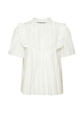 Blusa Naf Naf Bege Printed para Mulher