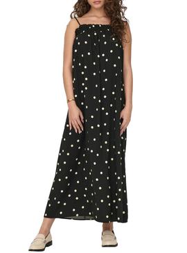 Vestido Only Mia Dots Preto para Mulher