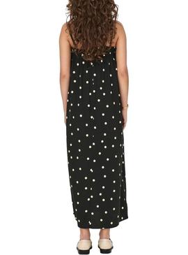 Vestido Only Mia Dots Preto para Mulher