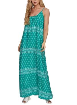 Vestido Vila Atnia Turquoise para Mulher