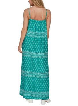 Vestido Vila Atnia Turquoise para Mulher