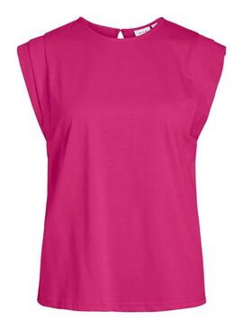 T-Shirt Vila Visinata Top Rosa para Mulher