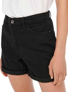 Short Only Vega Mom Preto para Mulher