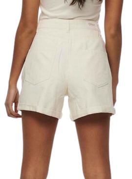 Short Only Vega Mom Bege para Mulher